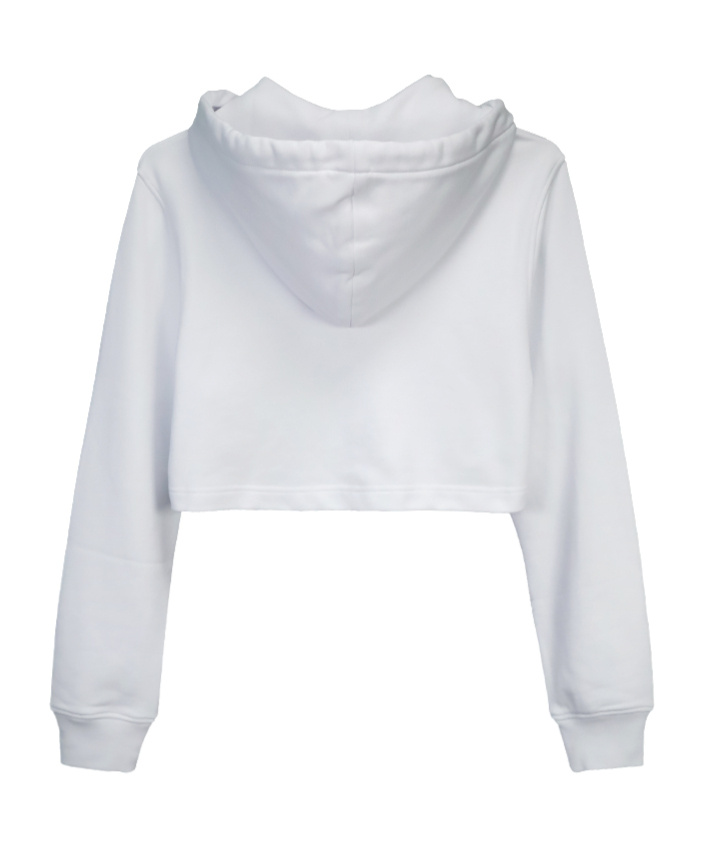 Moschino Teddy Bear Zipper Hooded Long-sleeved Zipper Sweater In White