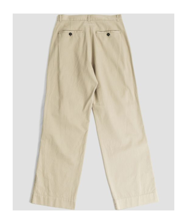 Mm6 Maison Margiela Wide-leg Twill Chino Trousers In Nude