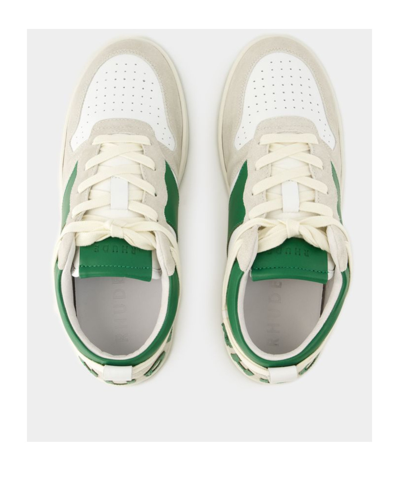 Rhude Round Head Low Upper Board Shoes In White