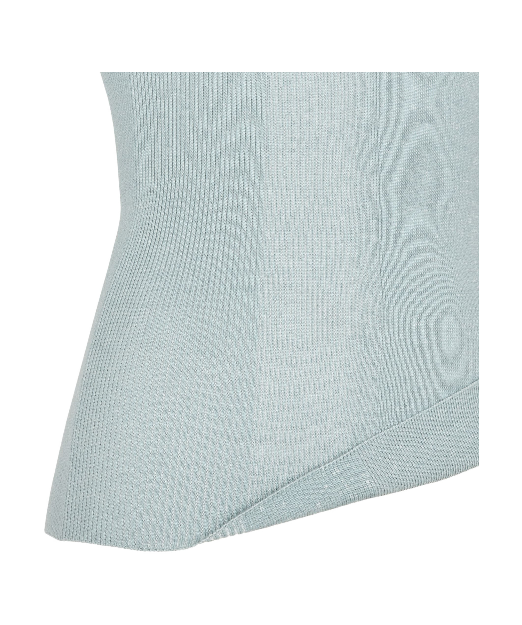 Fendi V-neck Ribbed Tank Top In Green