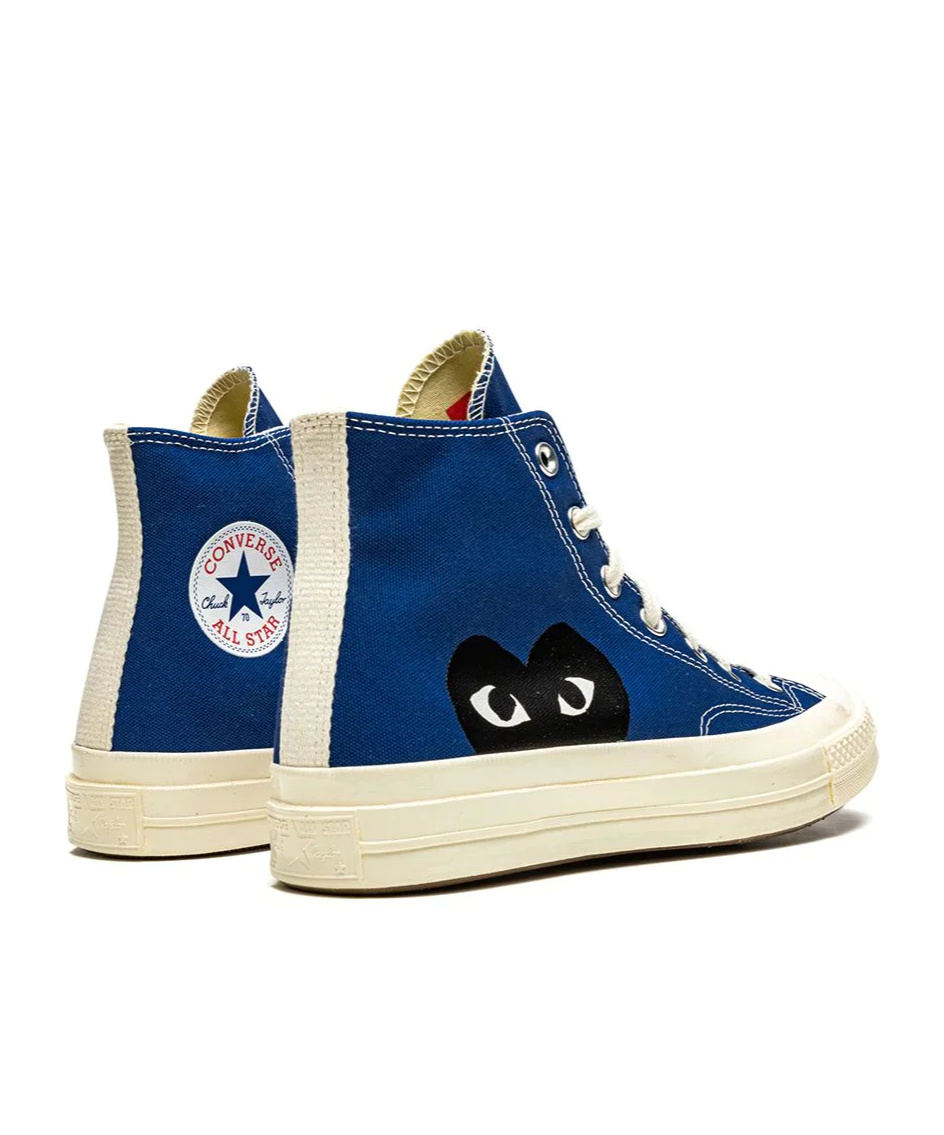 Comme Des Garçons Play Comme Des Garcons Play X Converse Chuck Taylor Logo Logo High Upper Board Shoes In Blue