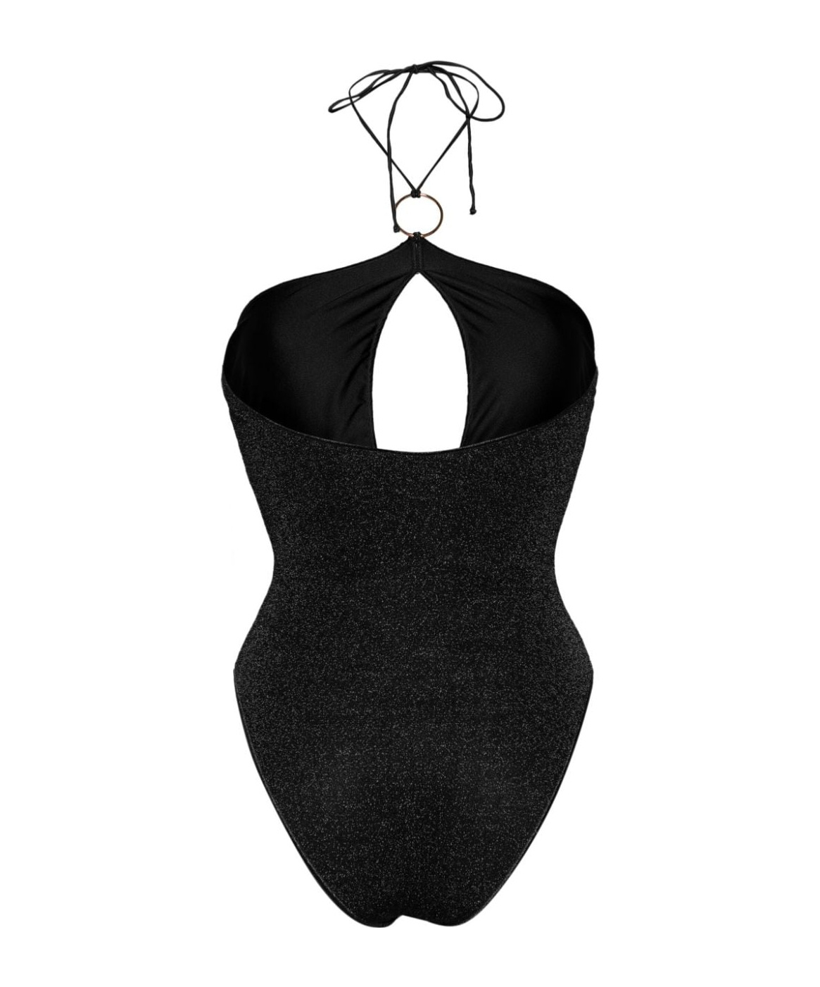 Oseree Oséree Black Lumiere Ring Maillot One Piece Swimwear In Black