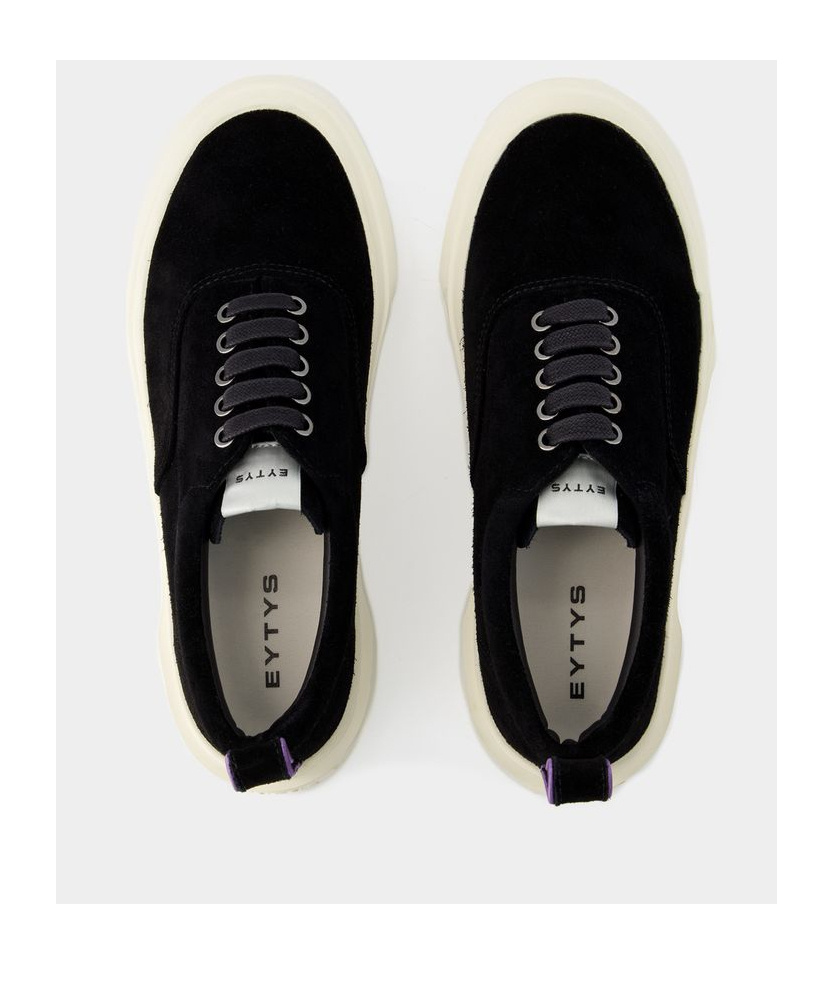 Eytys Suede Upper Rubber Sole Pull Tab Sneaker In Multi