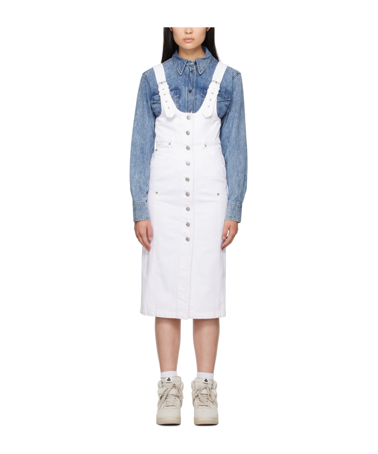 Shop Isabel Marant Étoile Filipine Dress In White