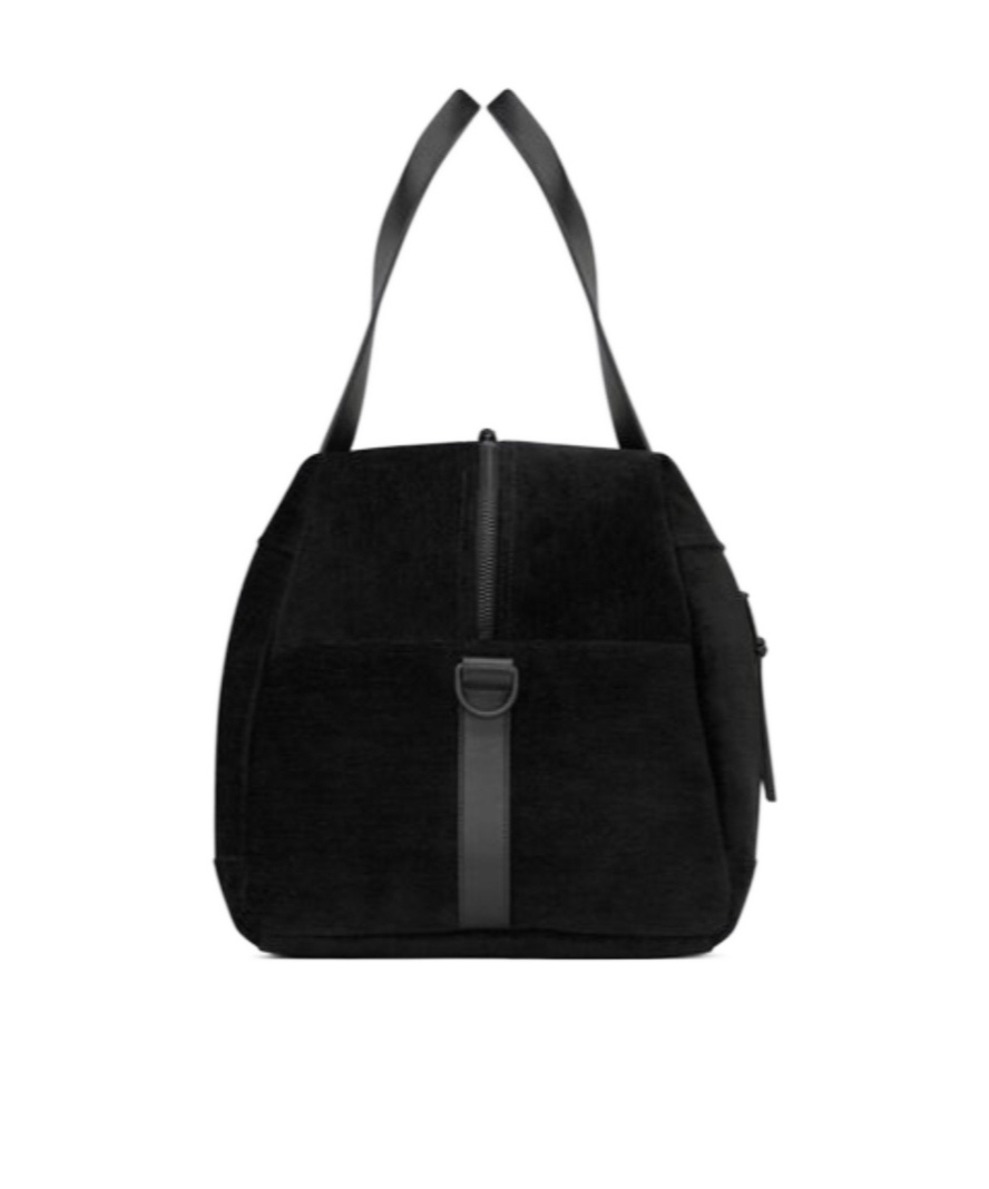 Saint Laurent Large Logo-print Duffle Bag In Black