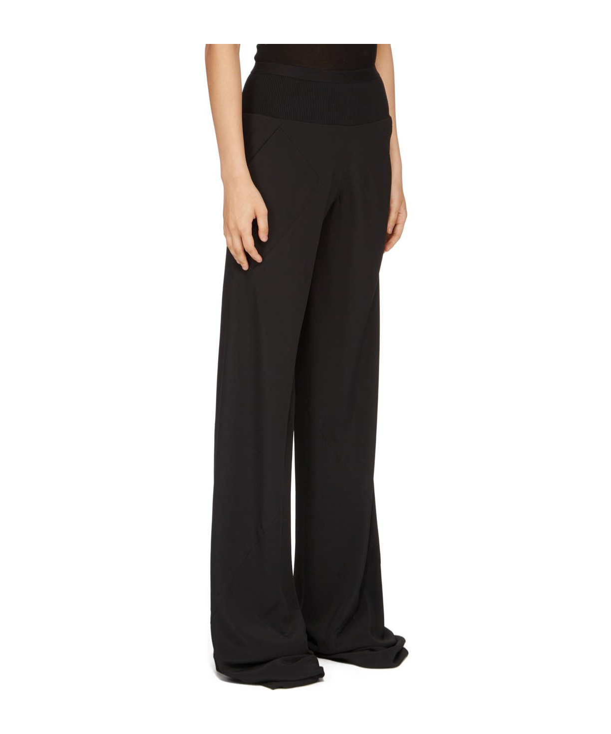 Shop Rick Owens Bias Flare-leg Trousers In Black