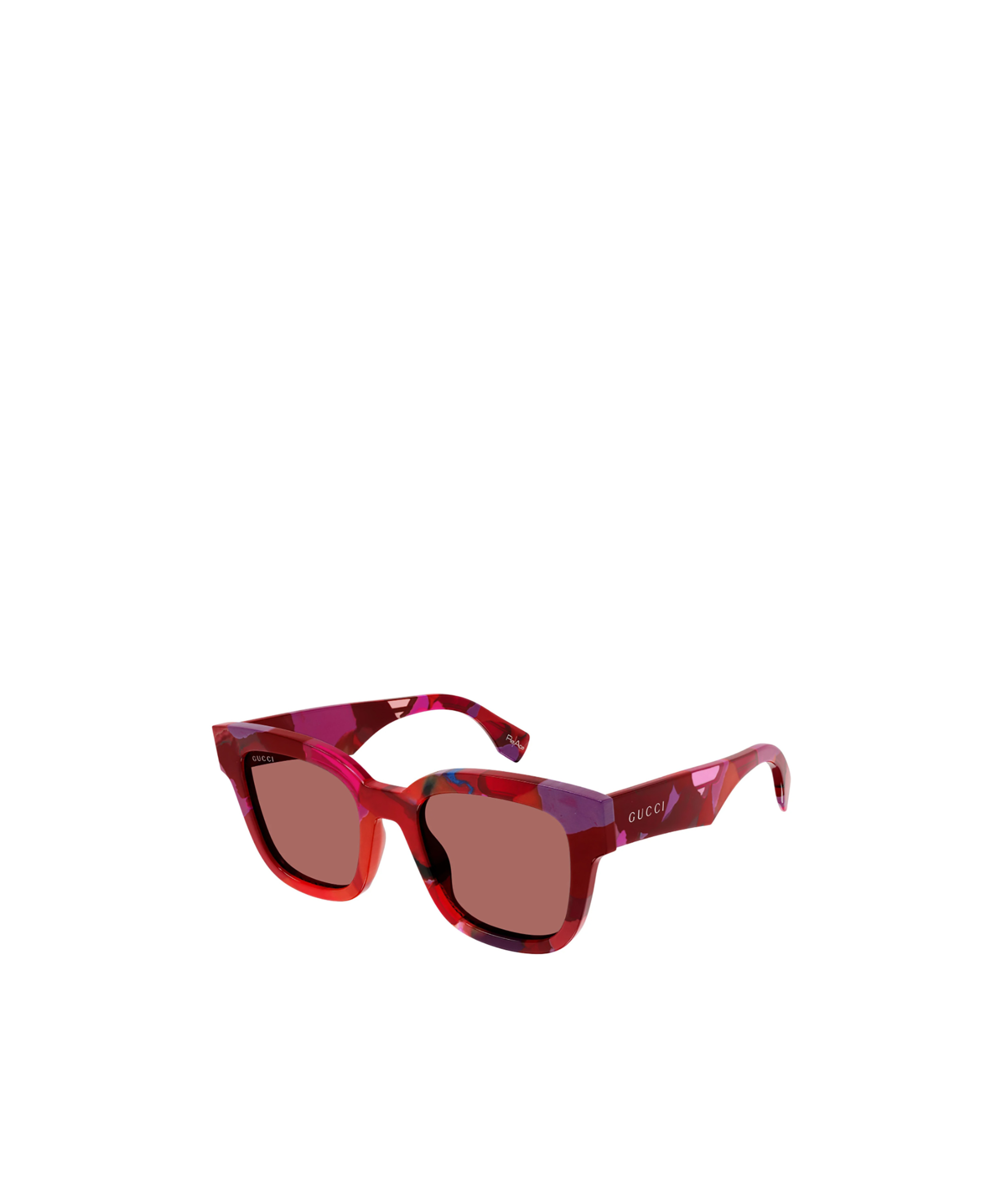 Gucci Tortoiseshell Square-frame Sunglasses In Red
