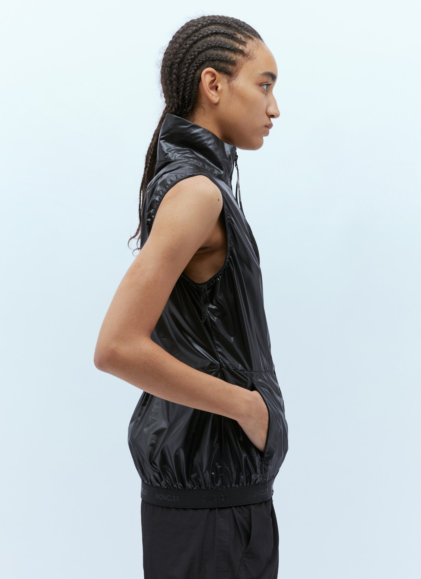 Shop Moncler Criseide Ripstop Quilted Jacket In Black