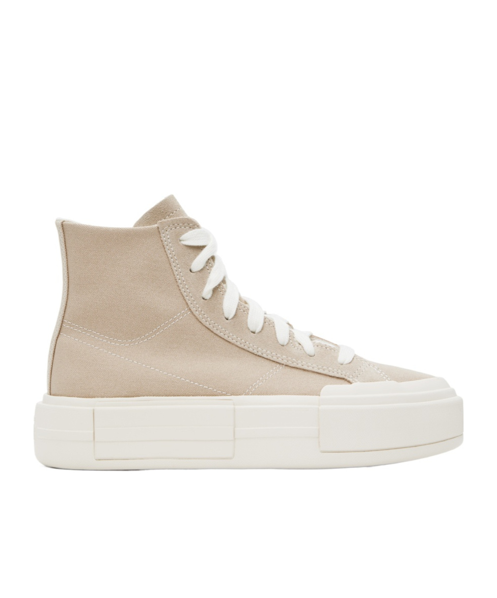 Converse Logo Decorated High-top Board Shoes In Nude