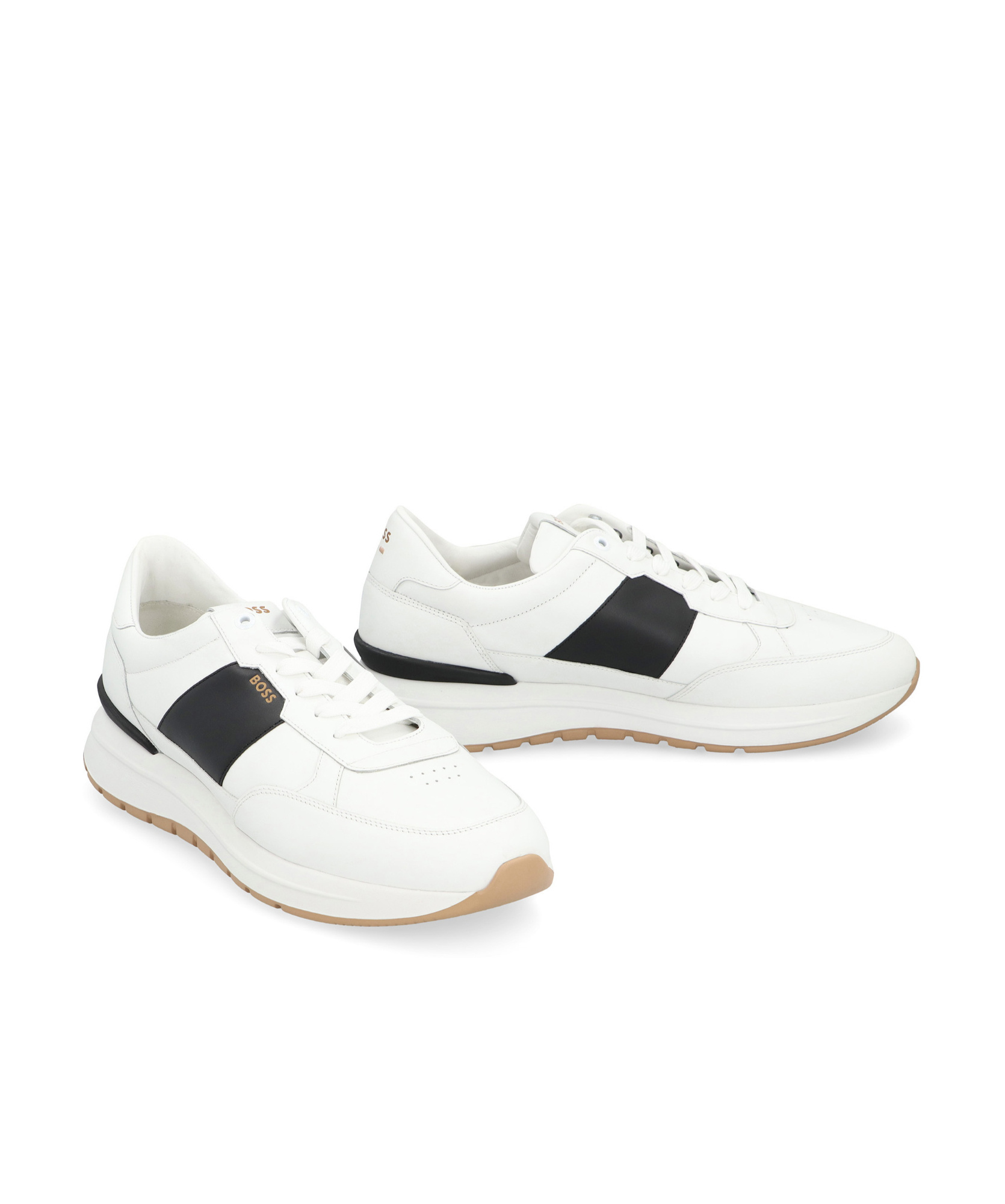 Hugo Boss Boss Jace Leather Low-top Sneakers In White