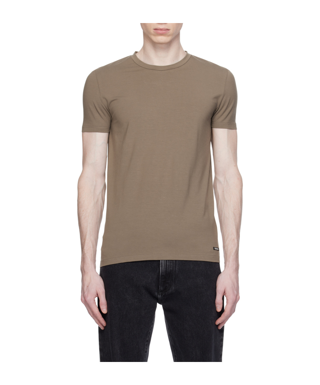 Zegna Plain Jersey T-shirt In Multicolor