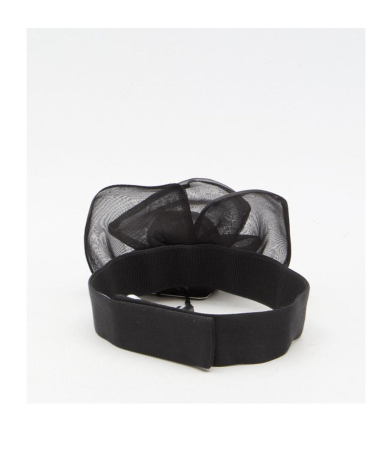 Dolce & Gabbana Flower-appliqué Bow Tie In Black