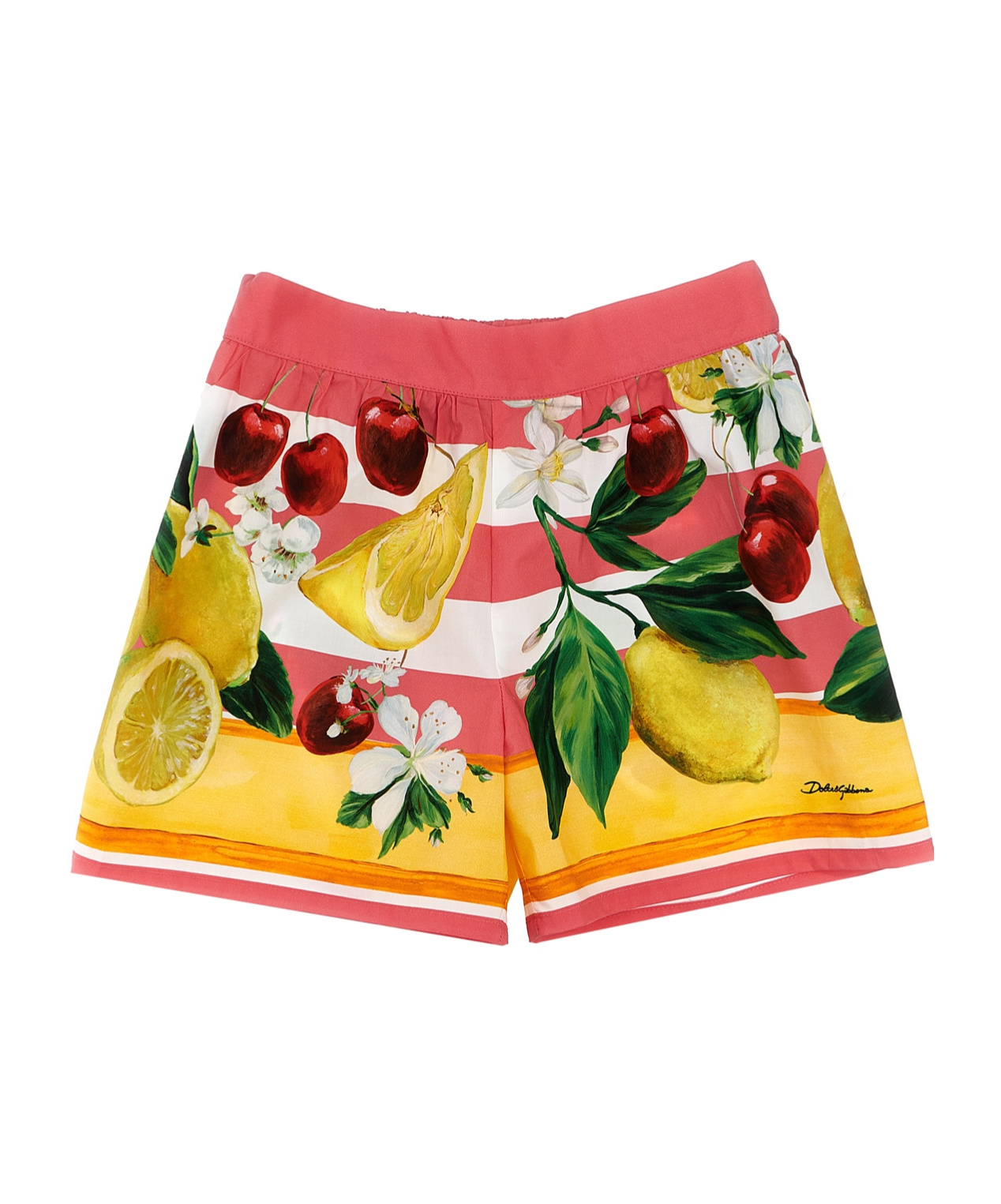 Dolce & Gabbana Mix-print Cotton Short Set In Multicolor
