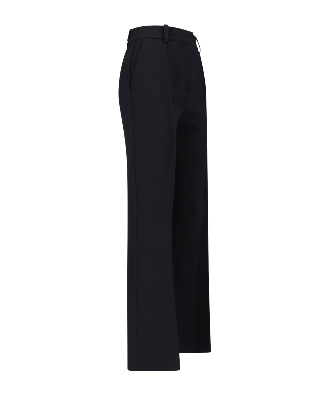 VICTORIA BECKHAM RAISED-SEAM FLARED TROUSERS