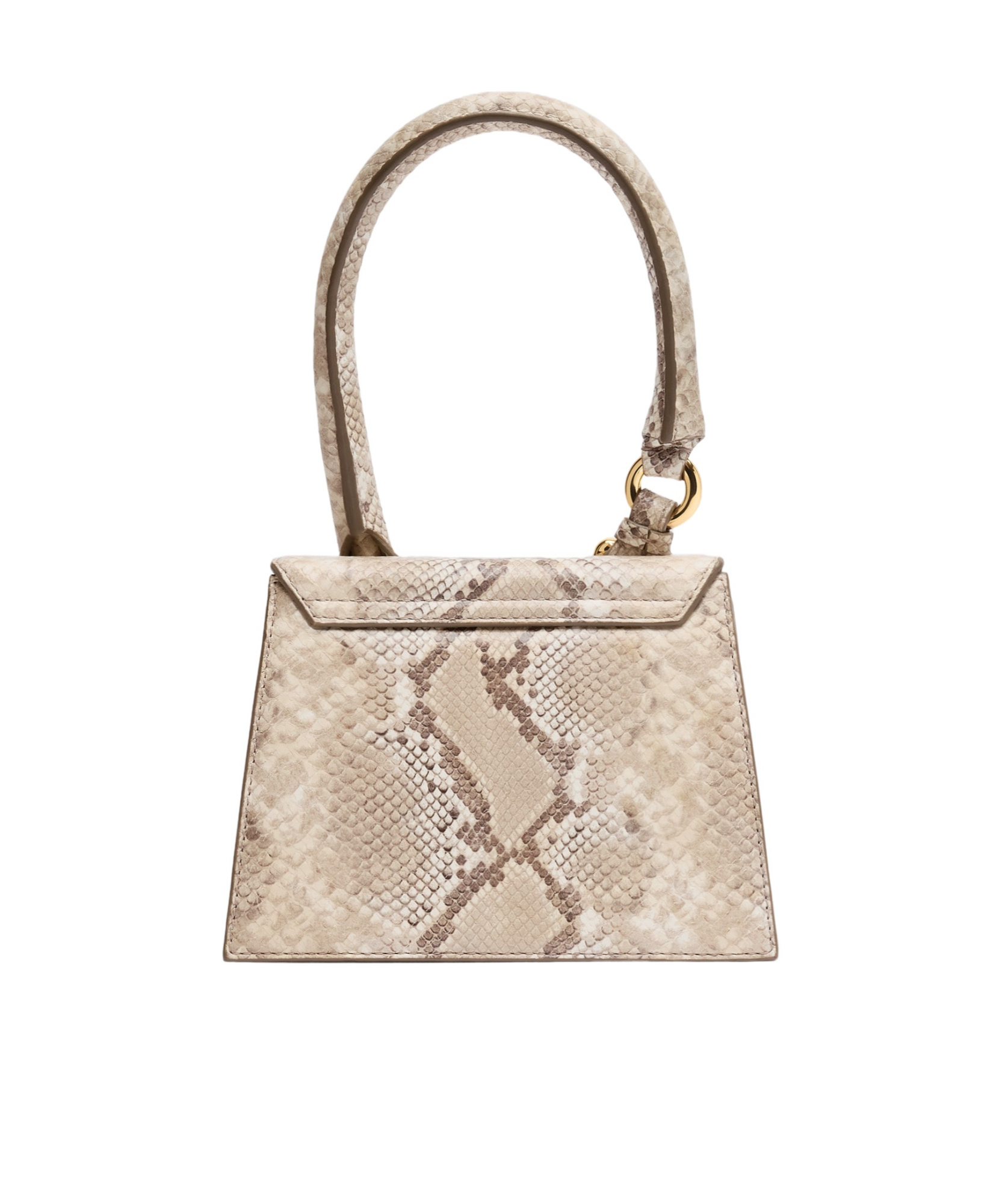 Jacquemus Beige Les Sculptures 'le Chiquito Moyen Boucle' Bag In Nude