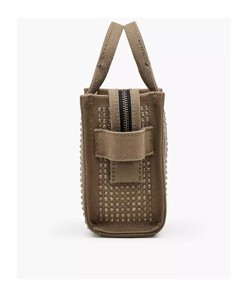 Marc Jacobs Embellished Mini Tote Bag In Brown