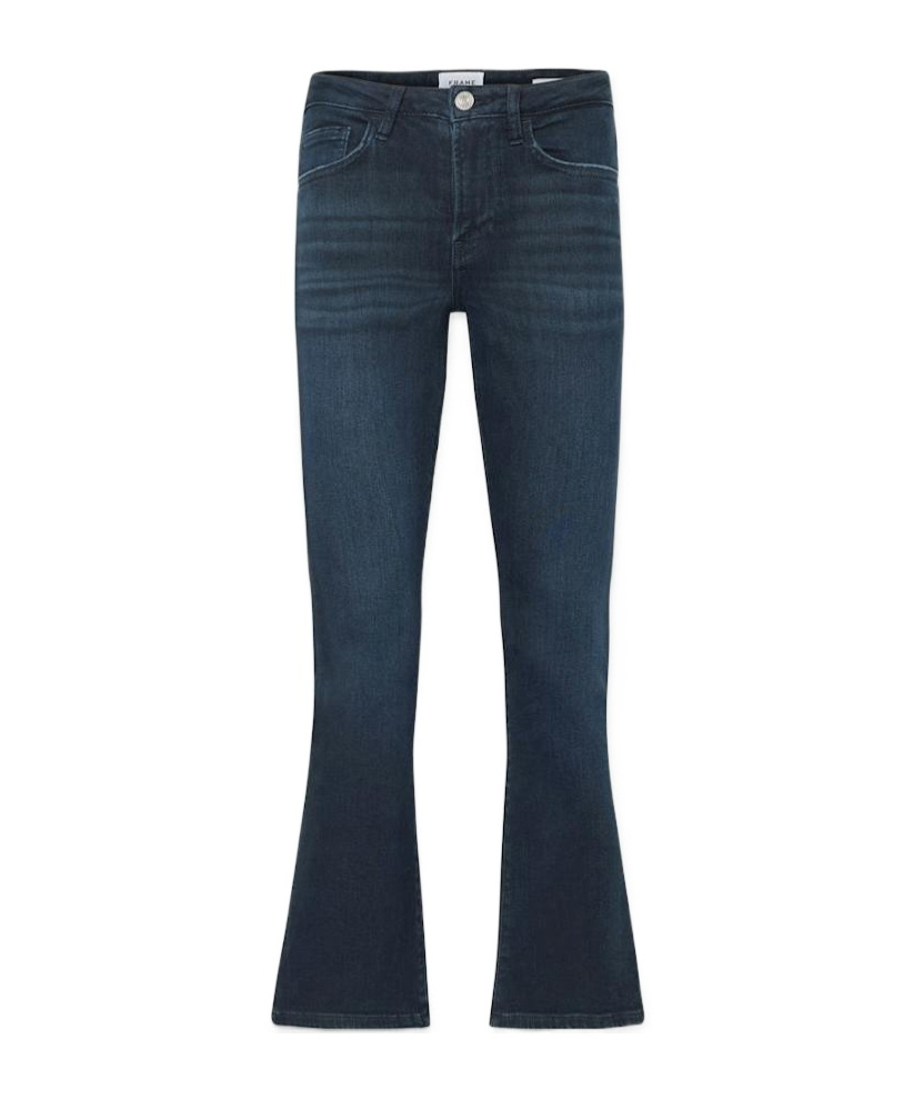 Frame Belt Ring Denim Trousers In Blue