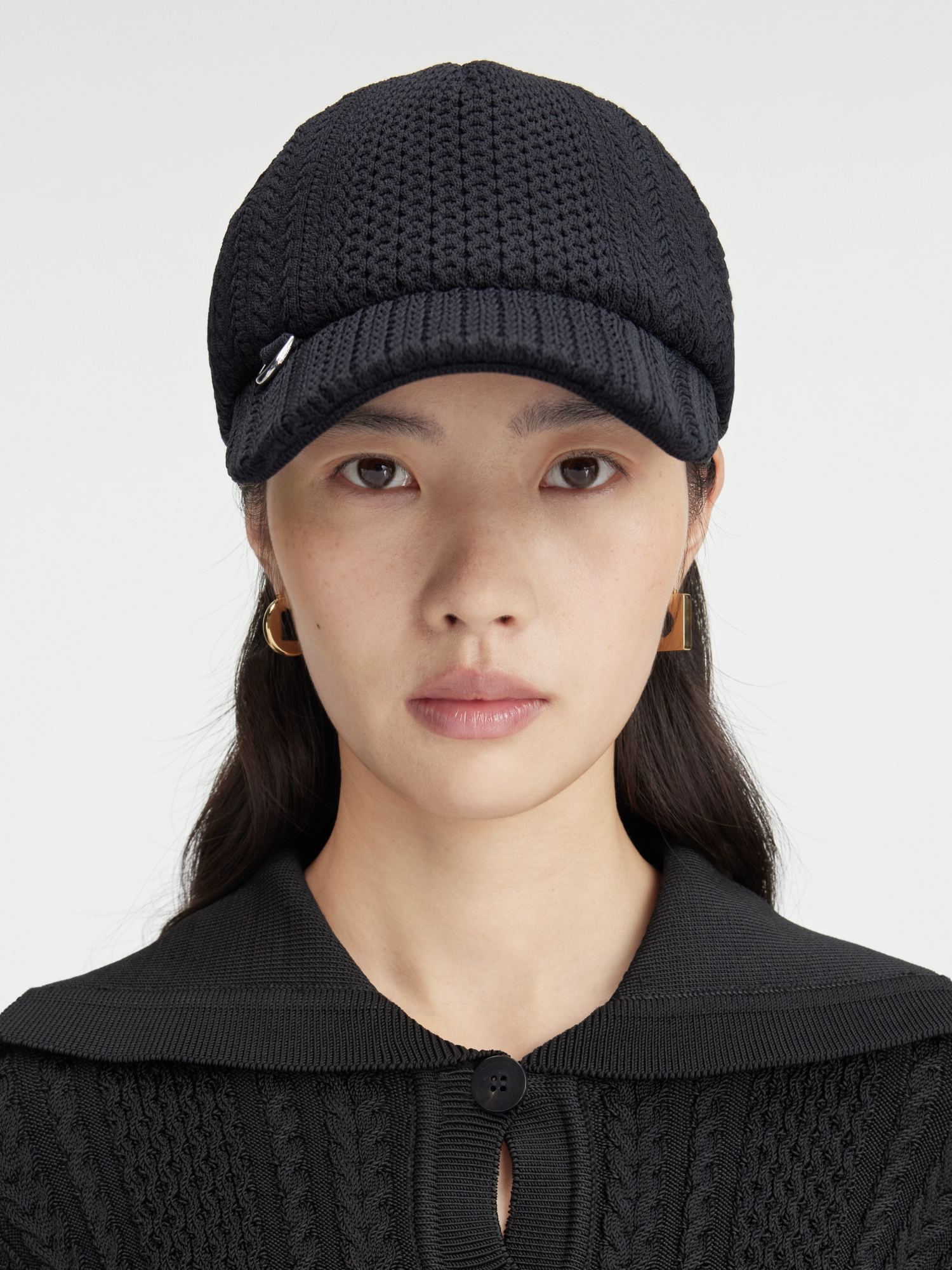 Jacquemus Belo Baseball Cap In Black