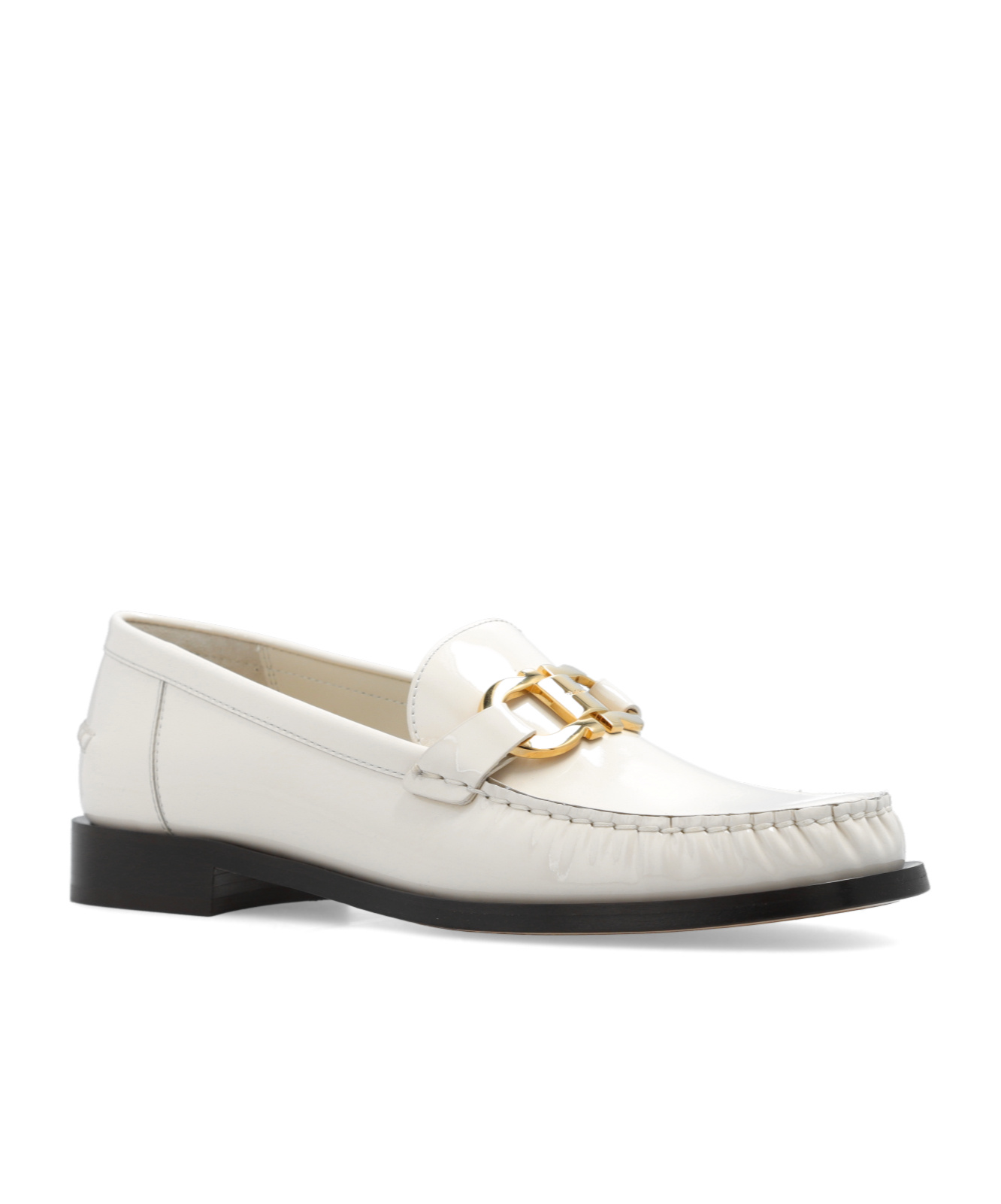 Ferragamo Slip-on Loafers In White