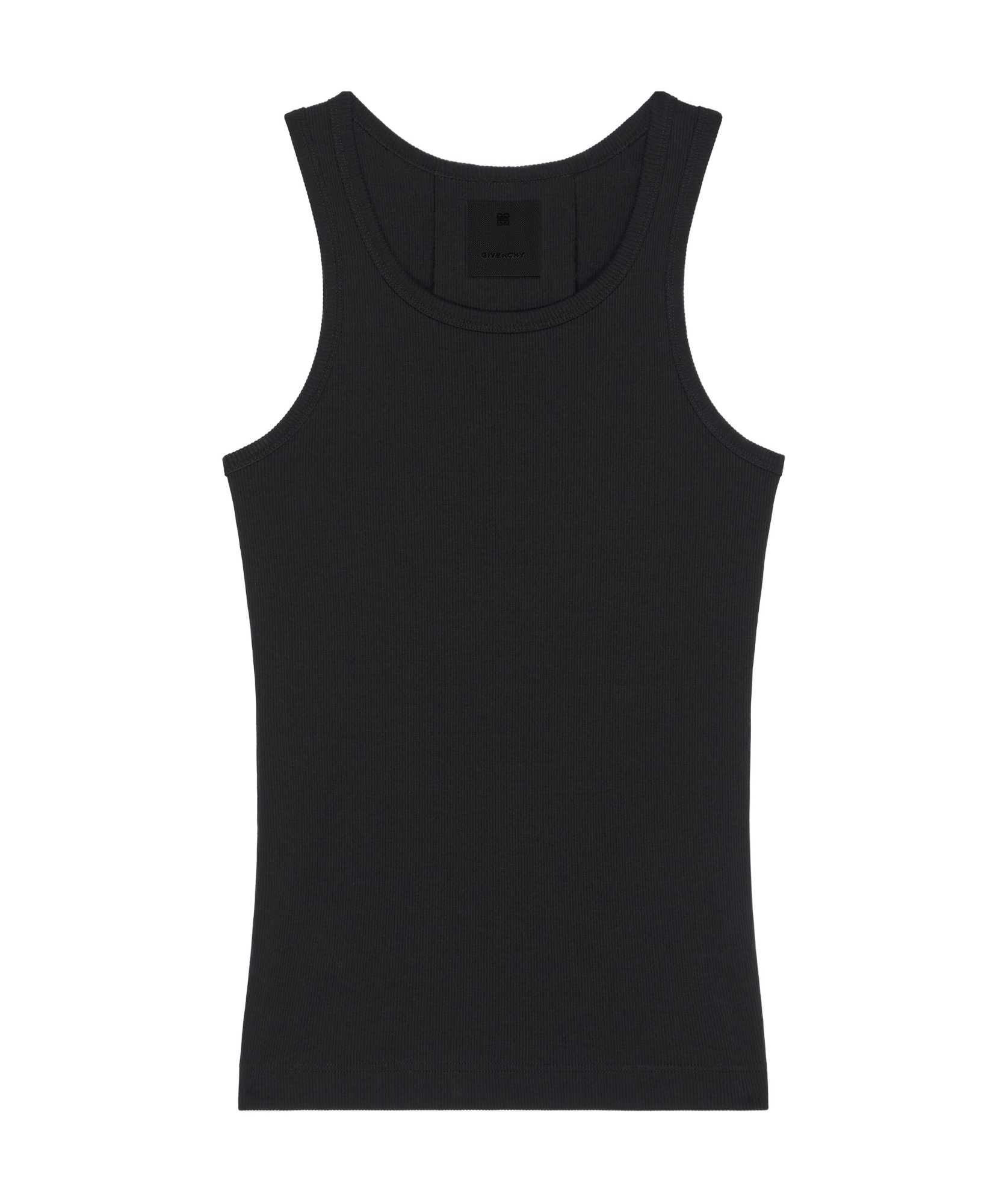 Givenchy Fine-ribbed Tank Top In Black
