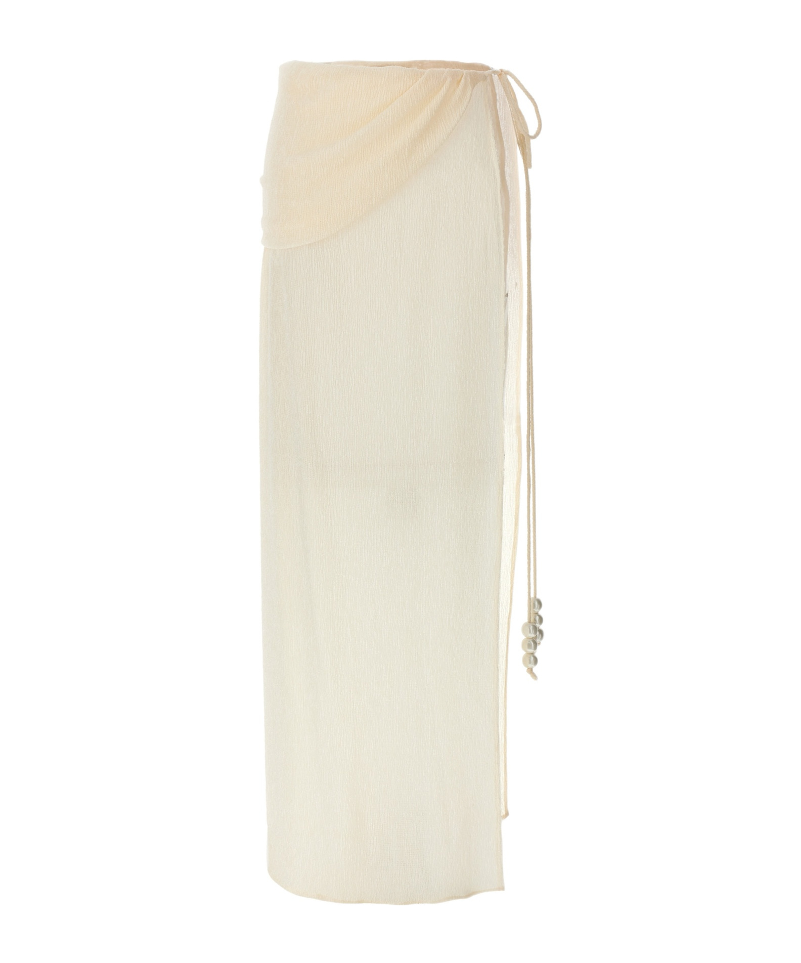 Magda Butrym Asymmetrical Embellished Maxi Skirt In White