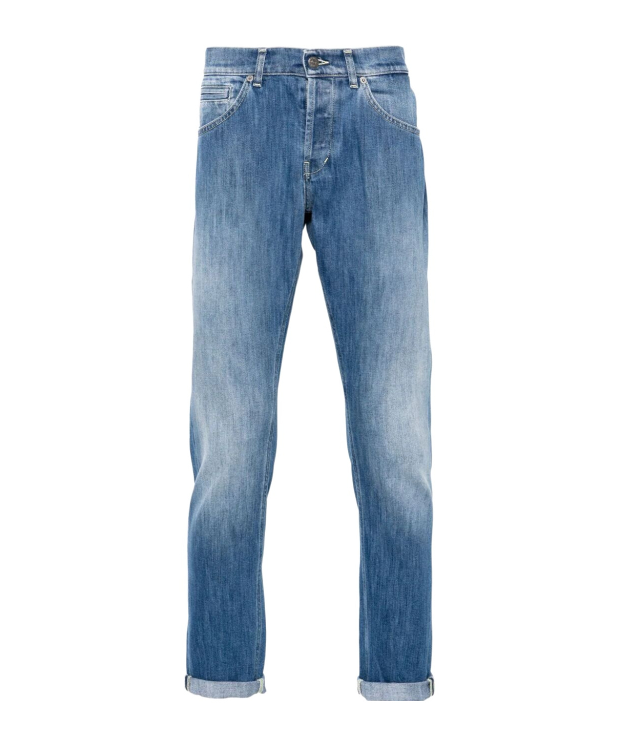 Dondup George Mid-rise Skinny Jeans In Blue