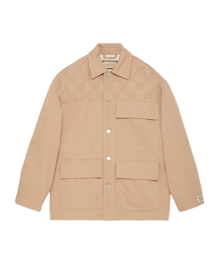 Gucci Denim Jacket In Nude