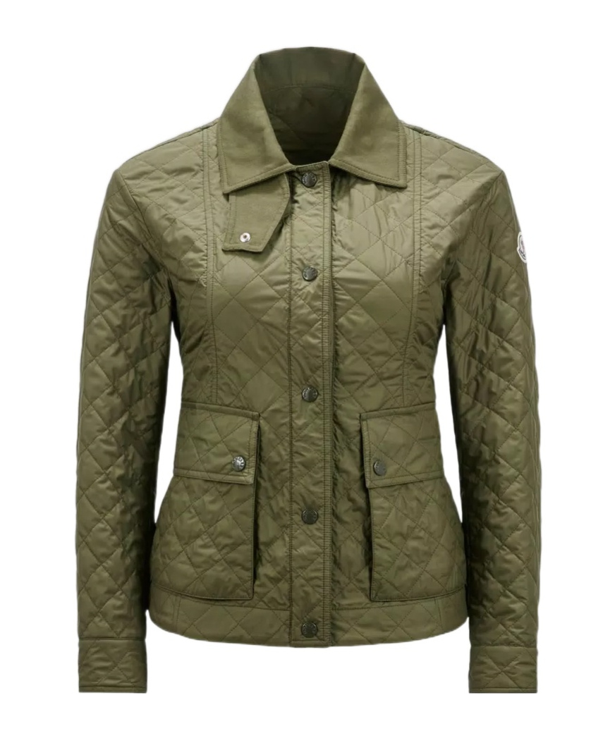 Moncler Galene Padded Jacket In Green