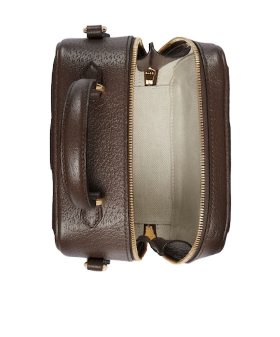 Gucci Mini Ophidia Gg Canvas Top Handle Bag In Multicolor