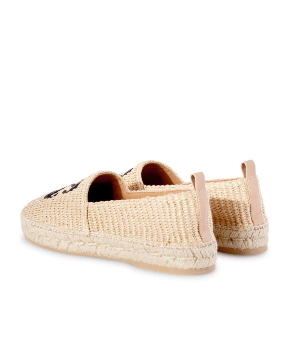 Shop Off-white Arrow Raffia Espadrilles In Nude