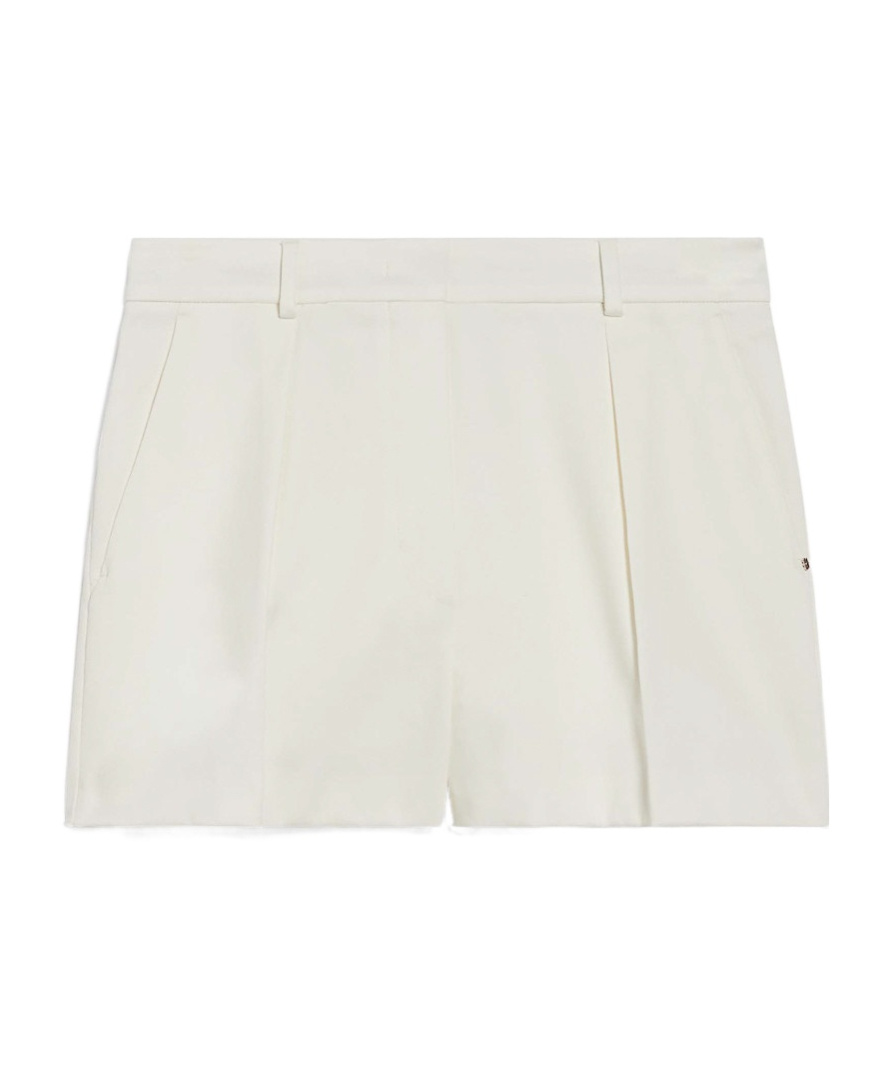 Sportmax Waistband Loop Shorts In White