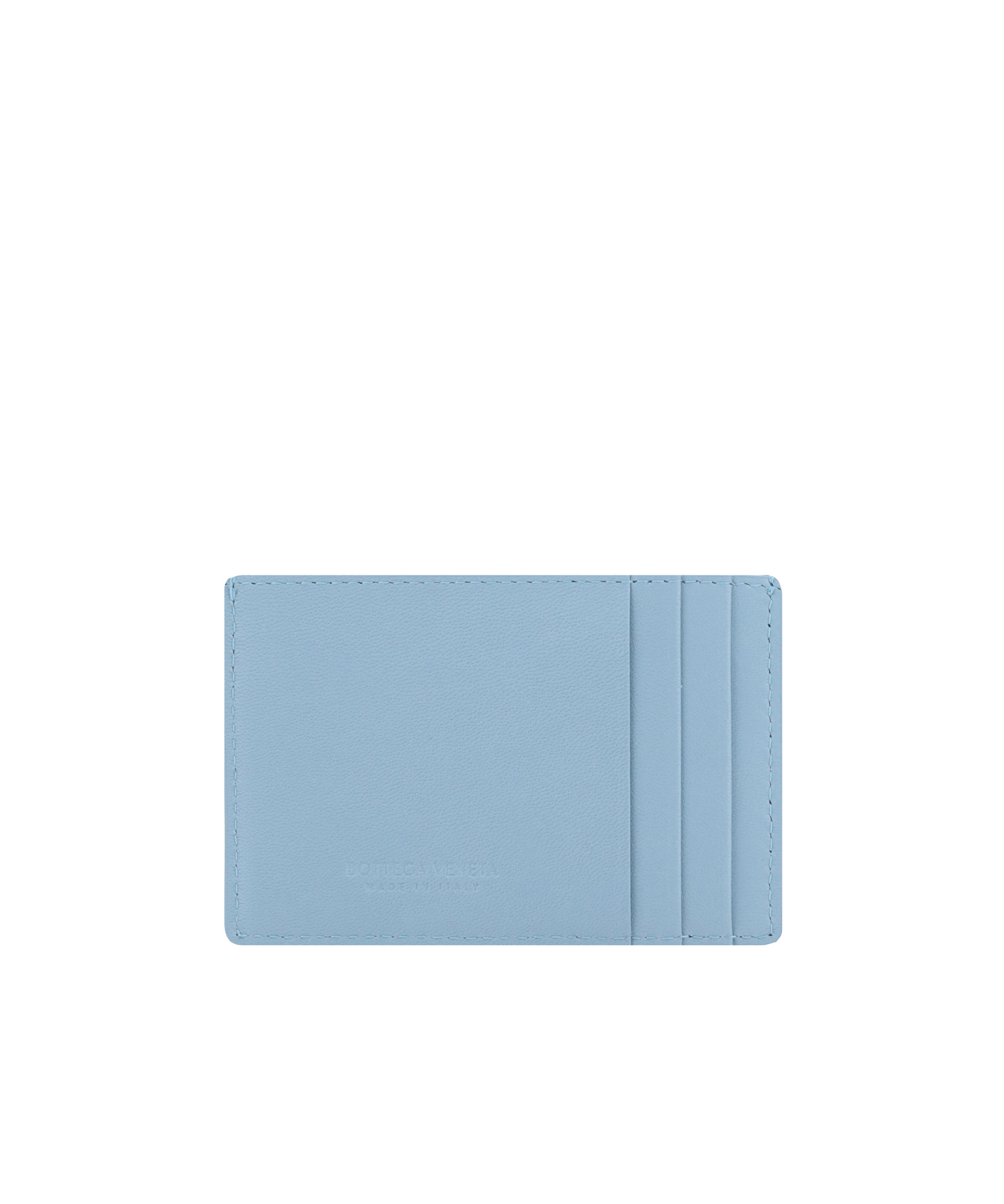 Shop Bottega Veneta Cassette Credit Card Case In Blue