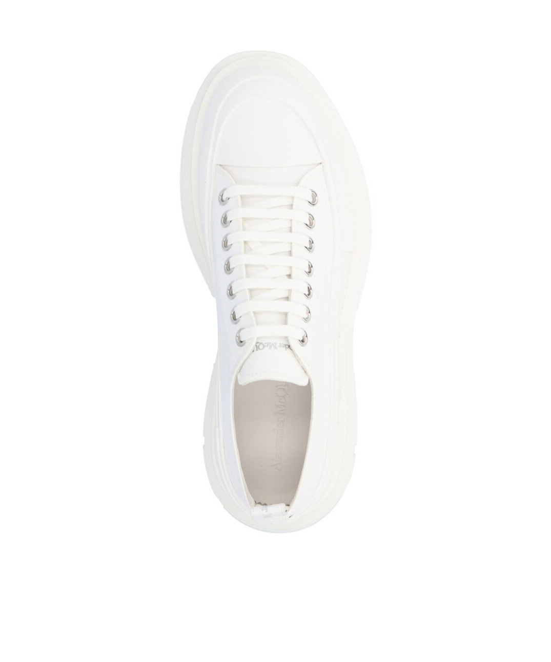 Shop Alexander Mcqueen Tread Slick Low-top Sneakers In White