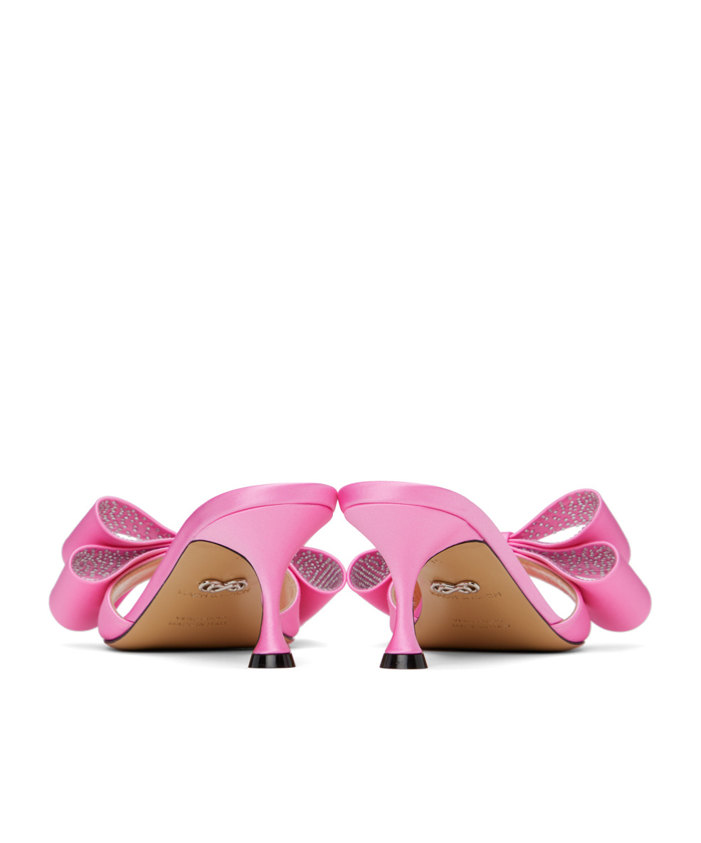 Mach&mach Double Bow 65mm Mules In Pink