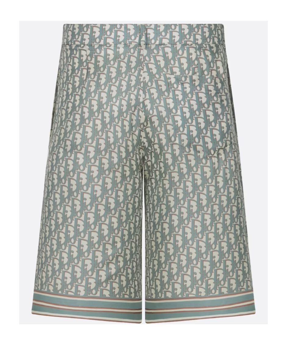 Dior Oblique Bermuda Shorts In Gray