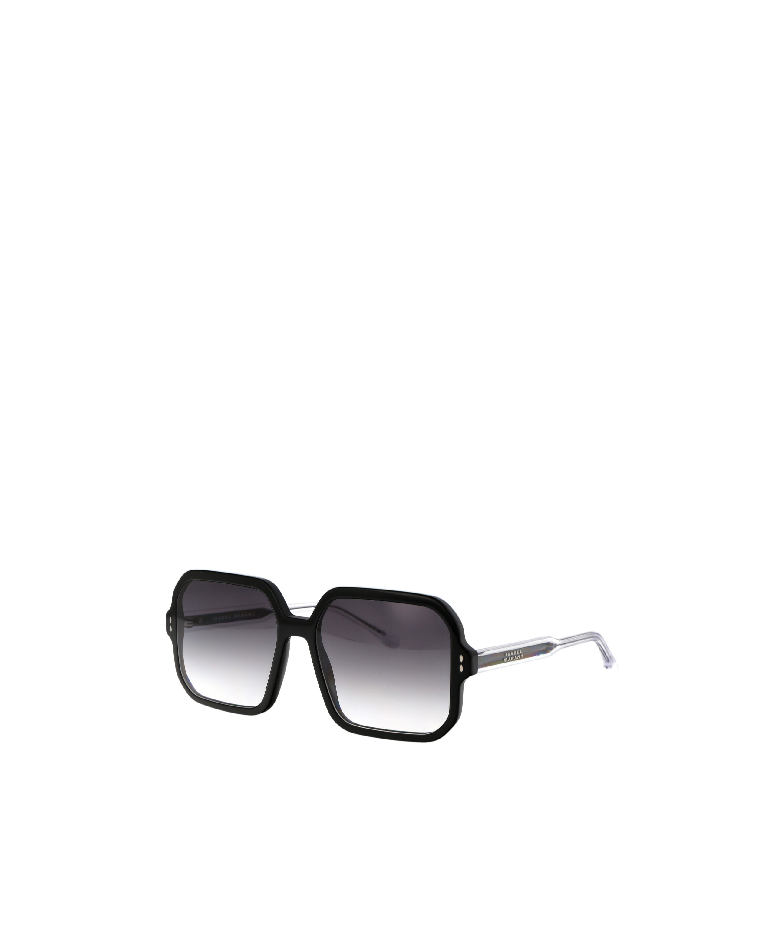 Isabel Marant Geometric Frame Sunglasses In Black