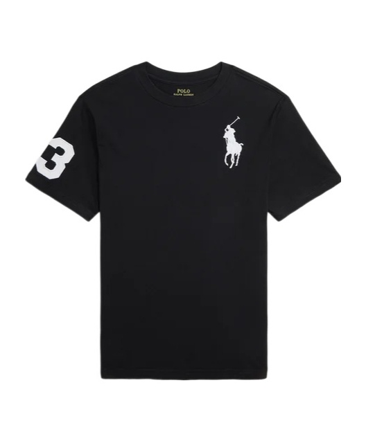Polo Ralph Lauren Polo Pony Cotton T-shirt In Black