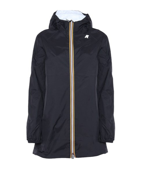 K-WAY K-WAY LOGO PRINTED REVERSIBLE HOODED JACKET