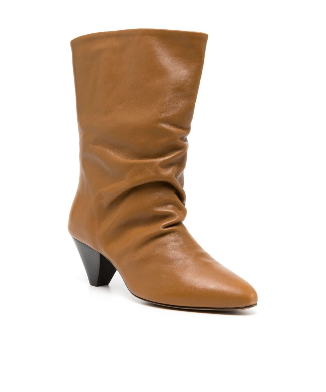 Isabel Marant 55mm Reachi Leather Ankle Boots In Brown