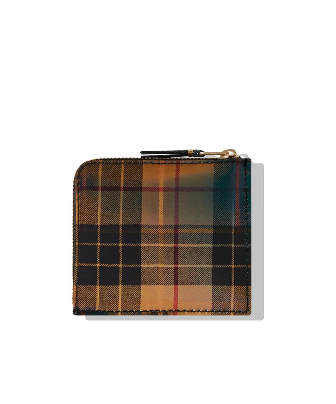 Comme Des Garçons Checkered Purse In Brown