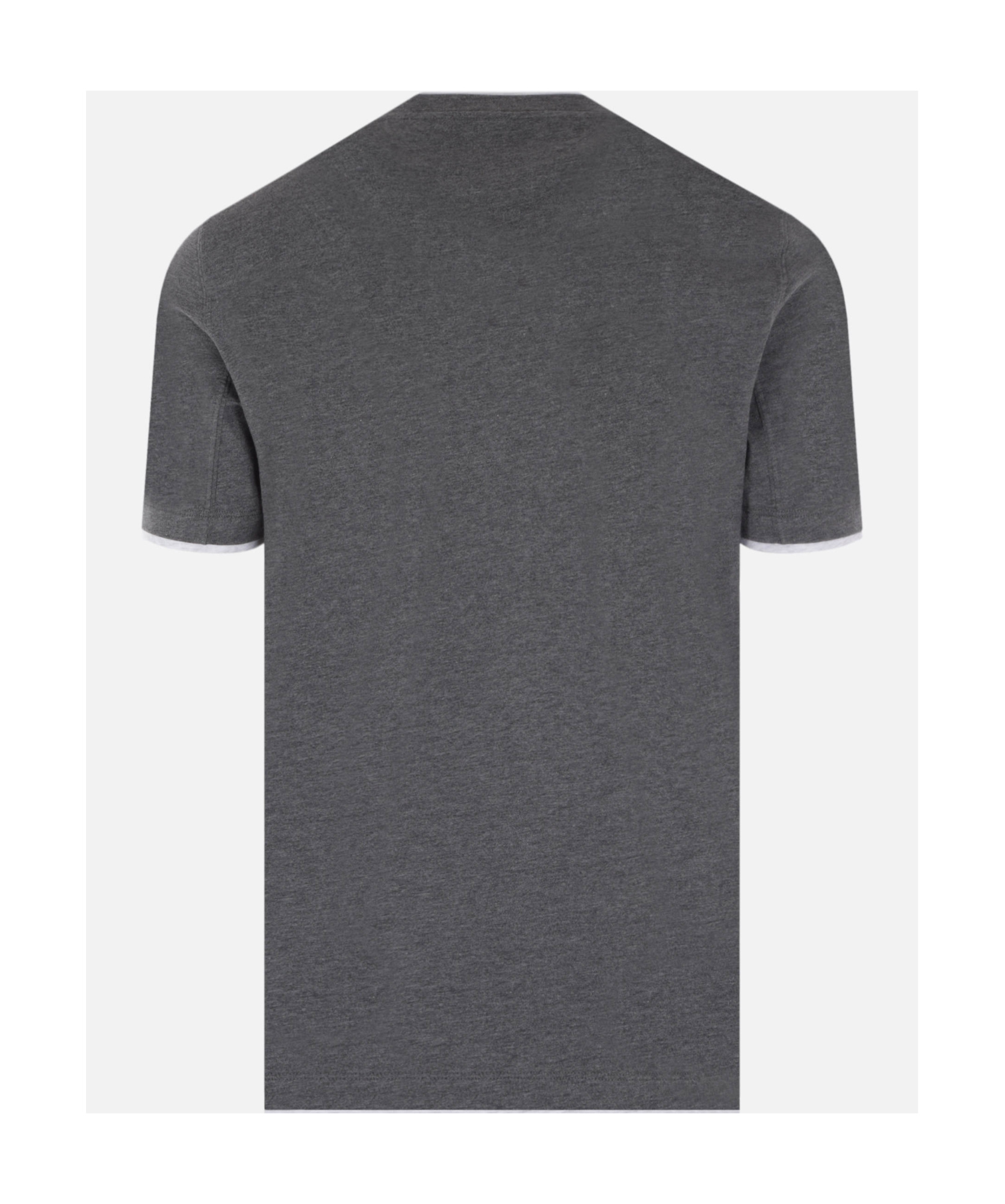 Brunello Cucinelli Layered T-shirt In Black