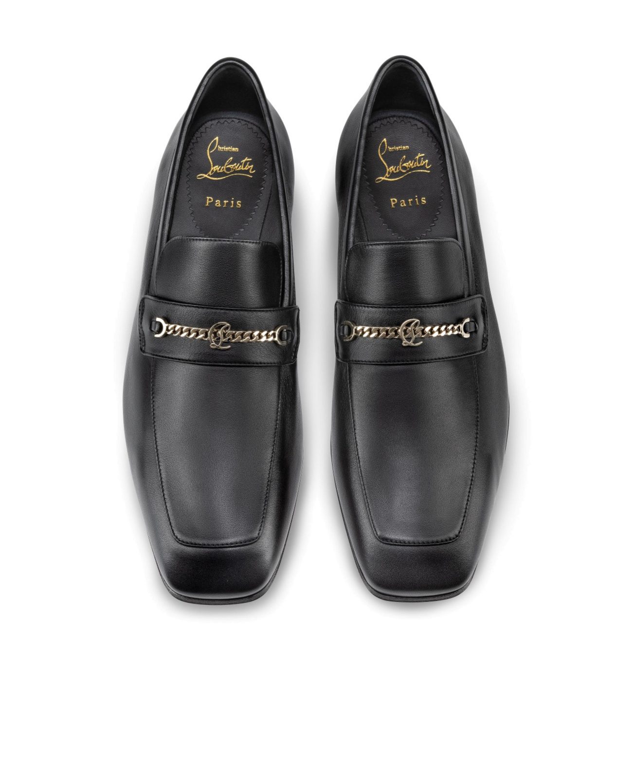 Christian Louboutin Mj Moc Slip-on Loafers In Black
