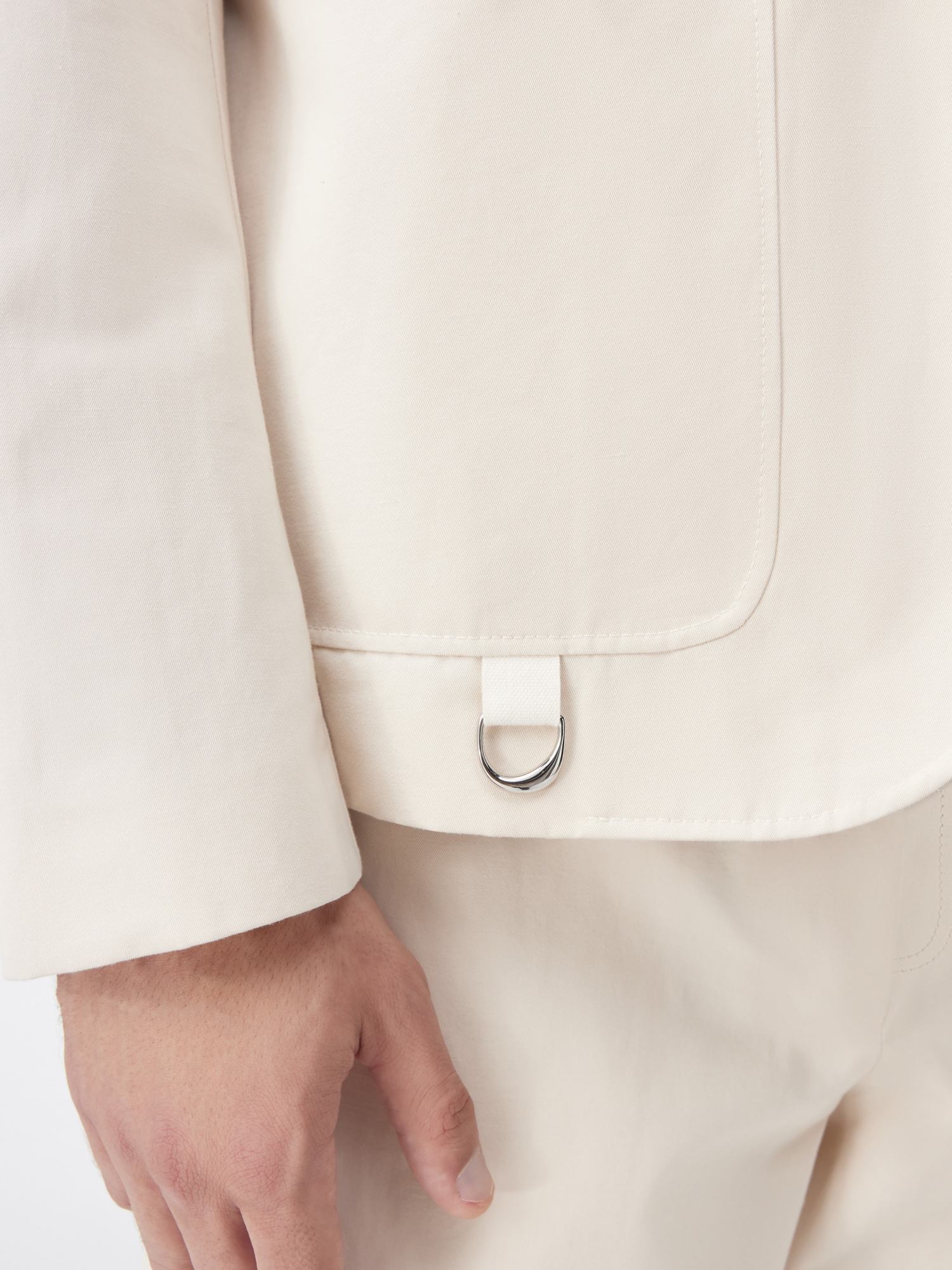 Jacquemus Jean Single Breasted Blazer In White