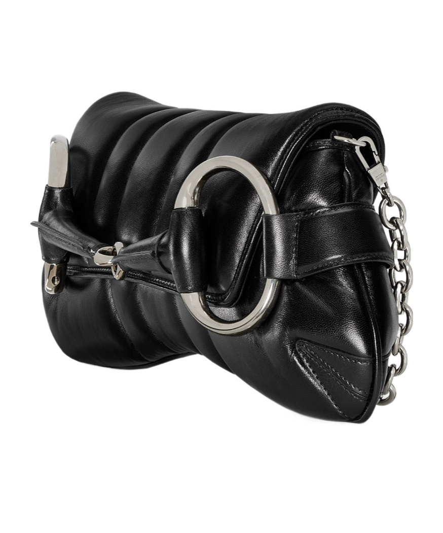 Gucci Medium Horsebit Chain Quilted Bag In Black