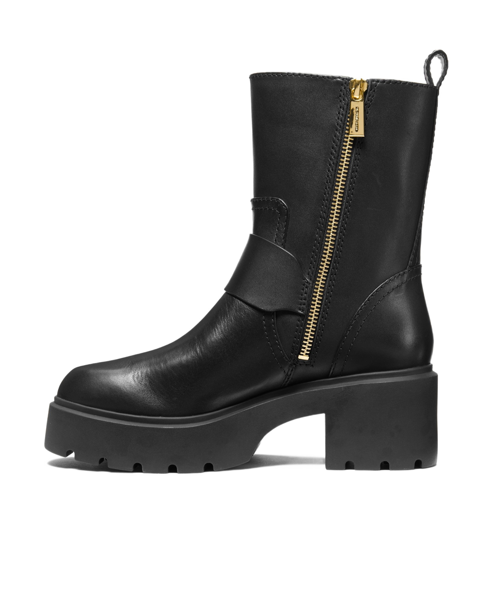 Michael Michael Kors Perry Leather Ankle Boots In Black