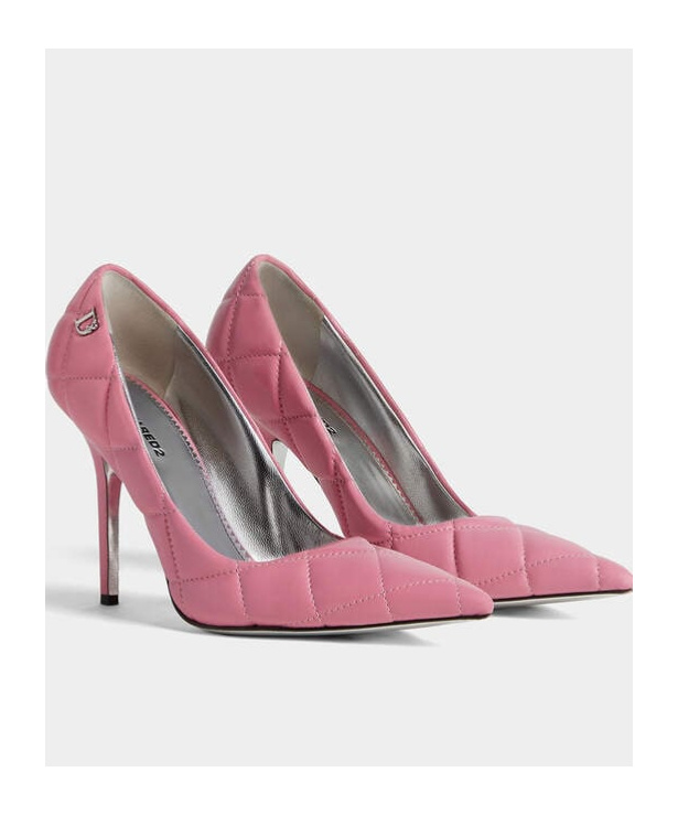 Dsquared2 Dsquared Women Quilted Leather Pumps In Pink