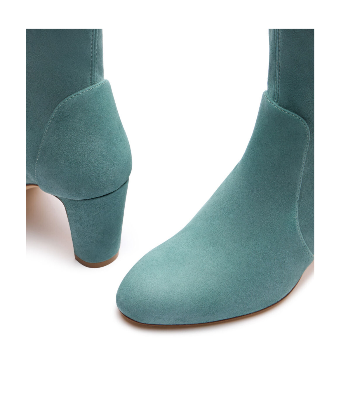 Stuart Weitzman Vida 75mm Suede Ankle Boots In Blue