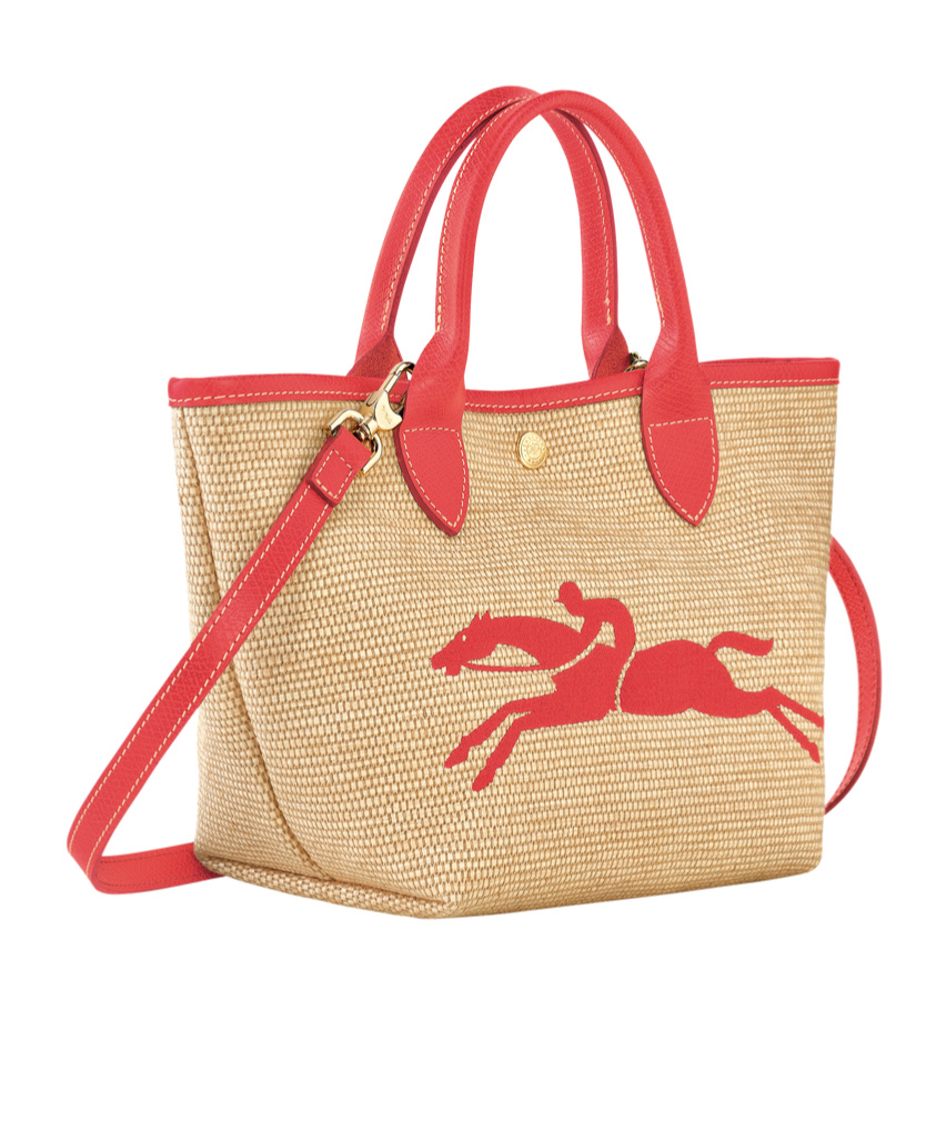 Longchamp `le Panier Pliage` Small Handbag In Nude