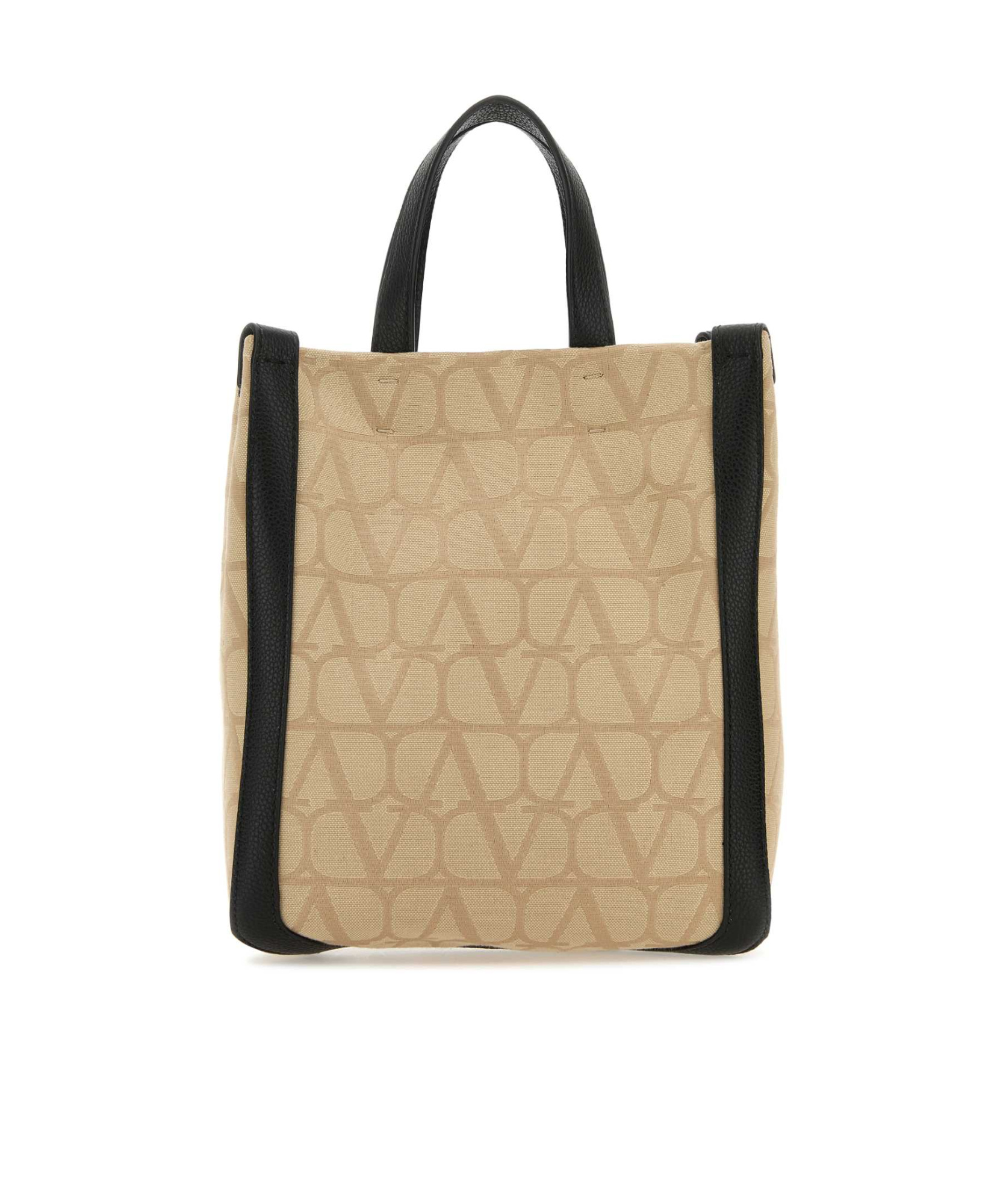 Valentino Vlogo Jacquard Tote Bag In Nude