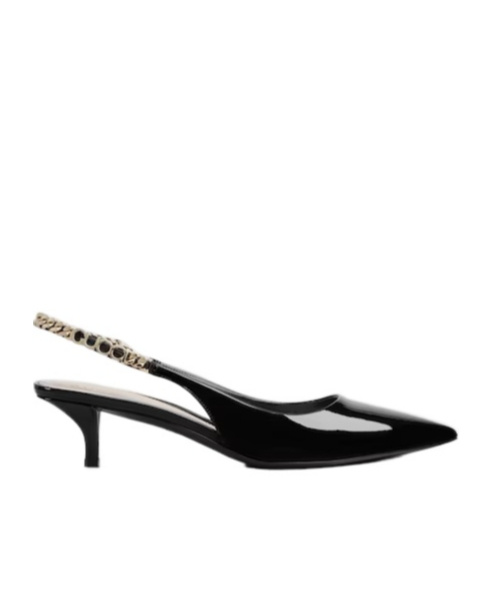 Shop Gucci Signoria Slingback Pump In Black